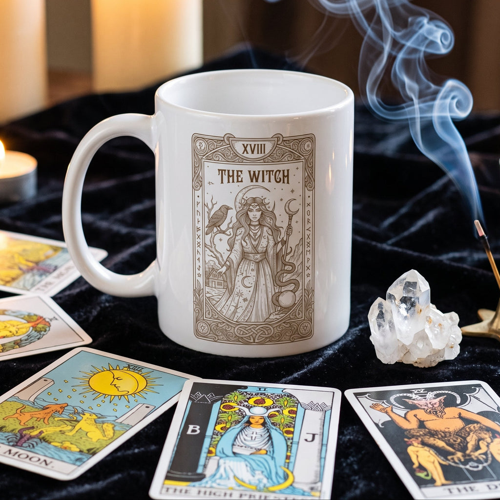 The Witch Tarot Card Ceramic Mug | MAGGIC Studio