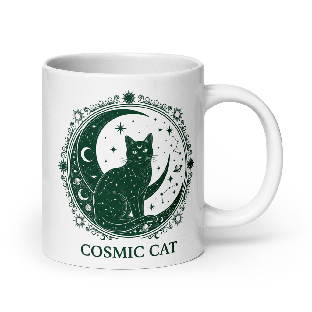 Cosmic Cat Emerald Mug | MAGGIC Studio